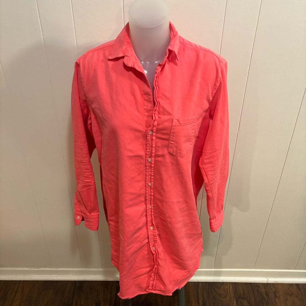 Frank & Eileen Vibrant Pink Shirt Dress - Picture 5 of 9